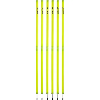 Fotbalová tréninková pomůcka saller set skládacích slalomových tyčí BARVA: 251 neon žlutá