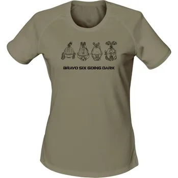 Dámské funkční tričko BRAVO SIX - going dark - olivová