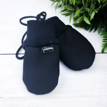 Rukavice Kulišárny Bezpalcové zateplené SOFTSHELLOVÉ rukavice BLACK Věk v měsících: 12-24 měsíců