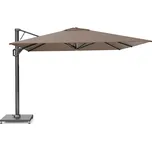 Platinum Luxusní boční slunečník BEAUFORT se stabilizační pružinou- čtverec 320x320 Barva: Havana premium 7154Q