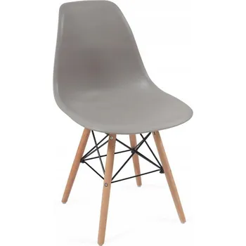 Jídelní židle Shumee MIADOMODO Sada jídelních židlí, 6 kusů, šedá