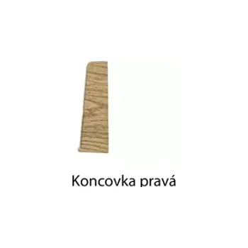 Podlahová lišta Ukončení pravé SLK 60 Q Döllken, 2129