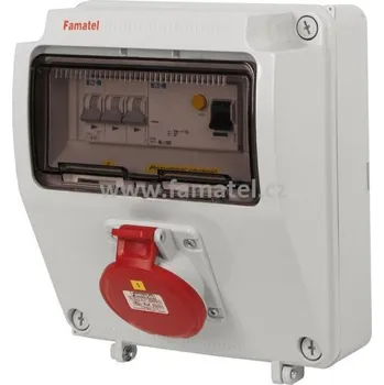 modulární přístroj a rozvaděč Famatel v020 - ZSF00100000.1 /3957 Zás.skříň IP44 jištěná s chráničem 40/4/003