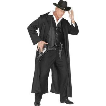 Karnevalový kostým Lovec odměn,pánský kabát s vestou - XXXL