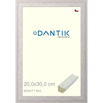 Rám na obraz DANTIK rámeček 20x30 | BEAUTY Bílá (Sklo Čiré) (Vyrobeno s láskou u nás v DANTIKU)