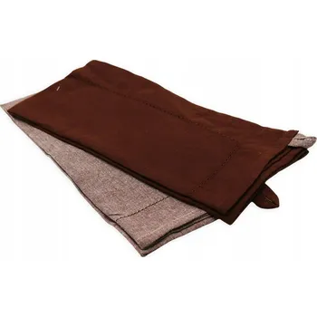 Utěrka Home Elements HOME ELEMENTS Bavlněné utěrky z recyklované bavlny, 2 ks, 50x70 cm, čokoláda + červená