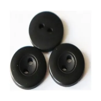 Knoflík Knoflík černý 60015/24 - Černá, 15 mm