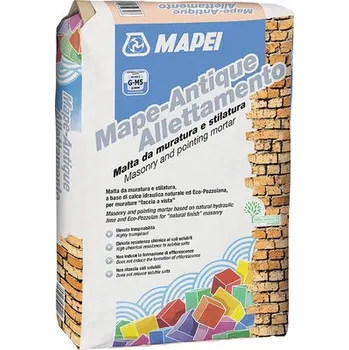Spárovací hmota Malta Mapei Mape-Antique Allettamento Šedá 25 kg