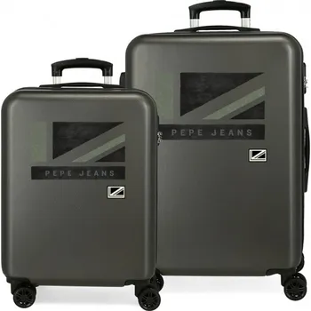Cestovní taška Sada luxusních ABS cestovních kufrů 65cm/55cm PEPE JEANS AIDAN Antracita, 6461422