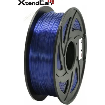3D tisk XtendLAN PETG filament 1,75mm průhledný modrý 1kg 3DF-PETG1.75-TBL 1kg