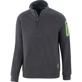 saller fleece mikina REACTIV BARVA: 604 antracit-jablečná zeleň-bílá, Velikost: XS