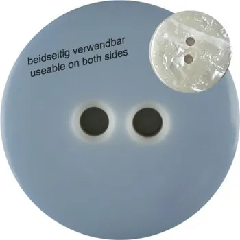 Knoflík Knoflík dámský DILL oboustranný ve světle modré barvě - Sv.modrá, 18 mm