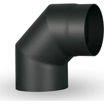 Kouřovod Romotop Koleno 90° 150mm černé síla 2mm