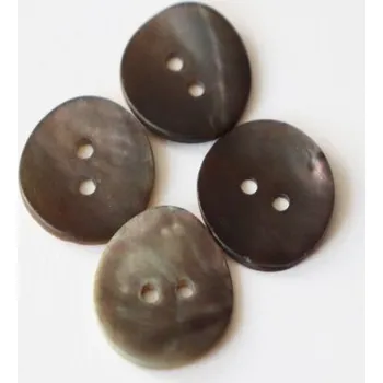 Knoflík knoflik šedý perleť. OP28/22 Akoja - Perleť, 18mm