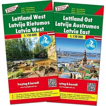 Cestování AK 8103 Lotyšsko 1:150 000 / sada 2 map