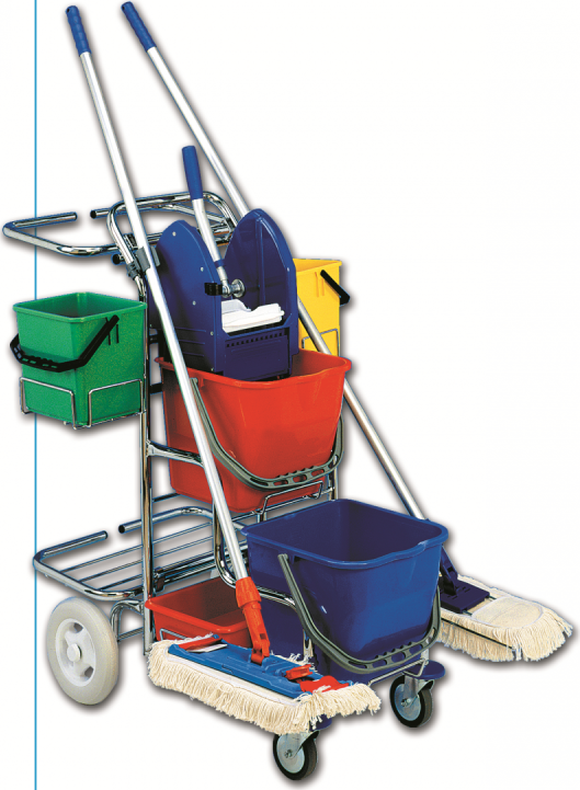 Úklidový vozík dvojkbelíkový TERRY LINE II 21009T-2