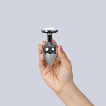 Kolík anální SECRET PLAY PLEASURE PLUG transparentní L - s kupónem KUP15 cena 424 Kč + extra diskrétní expedice