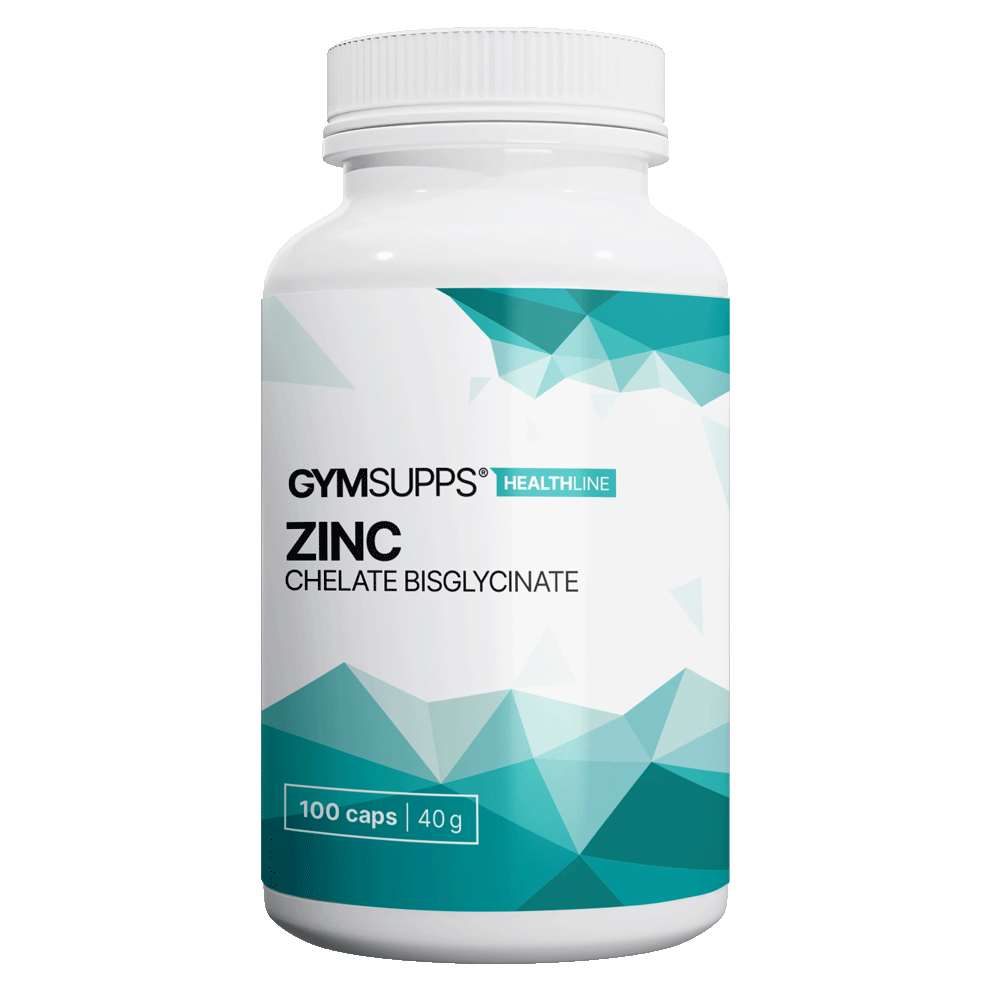 GymSupps Zinc Chelate Bisglycinate - 100 kapslí