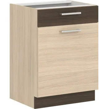 Kuchyňská linka RUTHIN, dolní skříňka D60S1 se šuplíkem, rijeka světlá + vyzvednutí ZDARMA