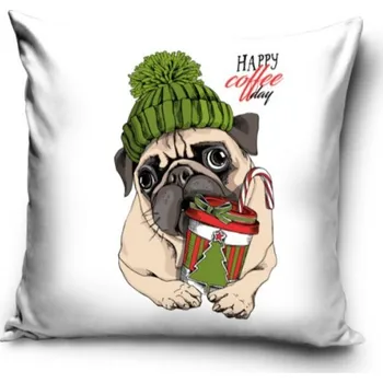 Povlak na dekorativní polštářek Vánoční povlak na polštářek Coffee Day, 40/40cm, PNL237020