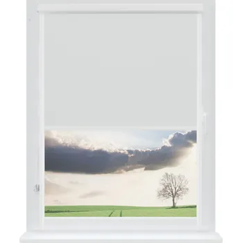 Roleta Dekodum Zatemňovací roleta v bílé kazetě, barva látky White Šířka (cm): 30, Výška (cm): Standardní (do 150 cm), Strana mechanismu: Práva