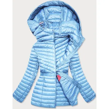 Dámská bunda Světle modrá vypasovaná dámská bunda (GT-212) odstíny modré S (36)