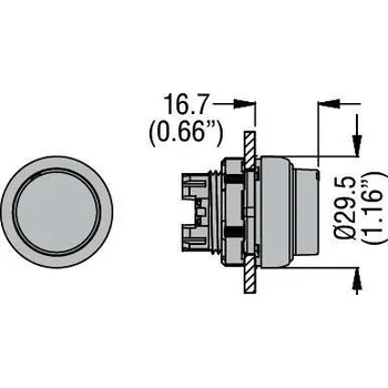 RC model auta LOVATO Electric LPCB2102 Plastová hlavice černá "O" vystouplá