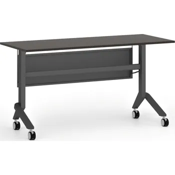 Psací stůl B2B Partner Mobilní stůl PRIMO MOVE, 140x60 cm, černá podnož, wenge