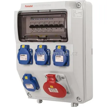 modulární přístroj a rozvaděč Famatel v565-6kA - ZSF40100000.0 /3958 Zás.skříň IP44 jištěná bez chrániče