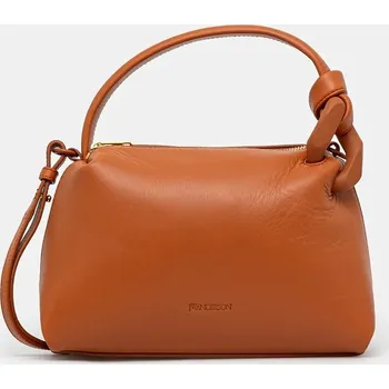 Kabelka Kožená kabelka JW Anderson The Jwa Small Corner Bag, ONE SIZE, hnědá, 82X