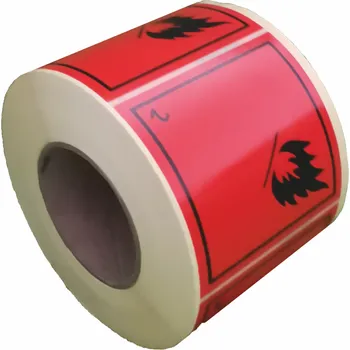 Značení ADR třída 2.1 - PLYNY (obaly) samolepící vinylová fólie 300 x 300 mm
