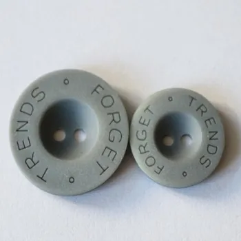 Knoflík Knoflík ŠEDÝ 13156/36/3 "Forget trends" - Šedá, 18mm