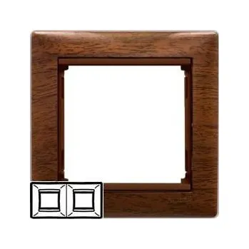 vypínač Legrand 770312 VALENA rámeček 2p hor. tón. dřevo