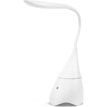 Lampička GRAHAME. Přenosná stolní lampa s reproduktorem a 5hodinovou výdrží bat