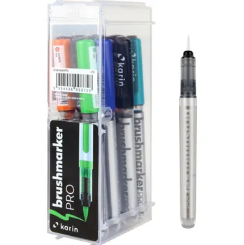 Karin Brushmarker PRO, 11ks Basic Colours + blender