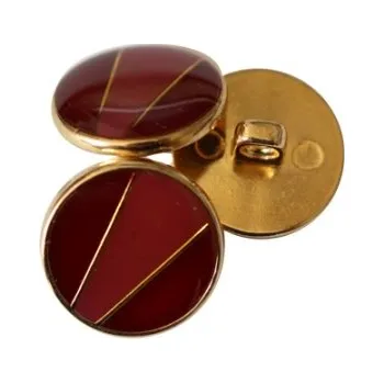 Knoflík Knoflík dámský DILL 94443 FIALOVÝ kovový - Fialova, 15 mm