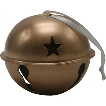 Vánoční dekorace Rolnička zlatá L ¨6,5cm 3001704