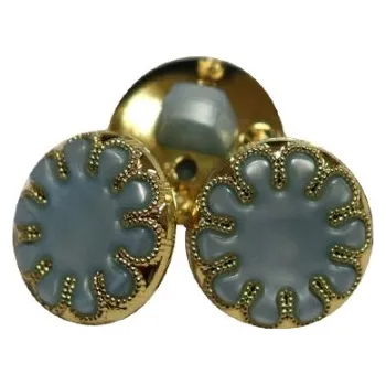 Knoflík 83007 knoflik modrý 3042/20/30 - Modrá, 15mm