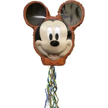 Piñata UNIQUE Piňata Myšák Mickey Mouse - 51x46,5x8 cm - tahací