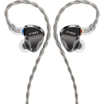 Sluchátka FiiO JH5 Černá (​High-end hybridní špuntová sluchátka s jedním dynamickým a čtyřmi BA měniči. 3D tištěná konstrukce.)