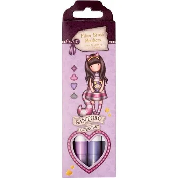 Oboustranné štětcové fixy Gorjuss Studio Light, 4 ks - Kočka Šklíba