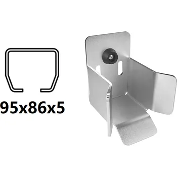 příslušenství k bráně CAIS Spodní doraz pro profil C 95x86x5 LAST M