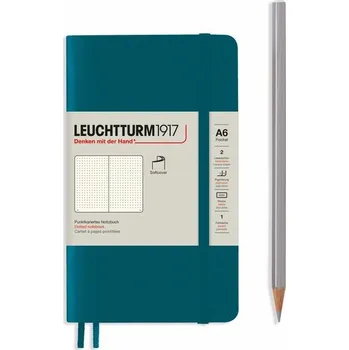 Zápisník Pacific Green, Softcover, Pocket (A6), 123 p., dotted