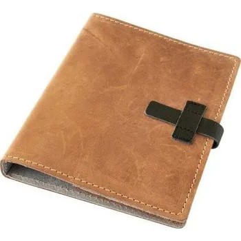 Diář Kožený diář A5 Barva kůže: Pull up Braun (D216)