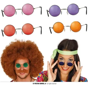 Karnevalový doplněk GUIRCA Párty brýle LENONKY - Hippies - Hipík - 4 druhy - 60.léta