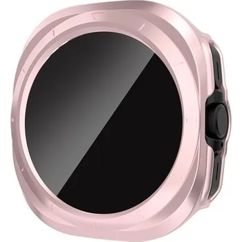 Příslušenství k chytrým hodinkám Ochranný kryt se zatmaveným sklem pro Samsung Galaxy Watch Ultra 47mm - Růžový