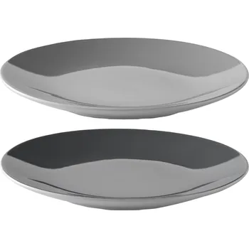 Talíř Jídelní talíř EMMA 22 cm, sada 2 ks, šedá, kamenina, Stelton