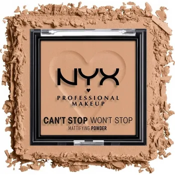 Pudr Kompaktní pudr NYX Professional Makeup CAN'T STOP WON'T STOP, odstín TAN, 6 g