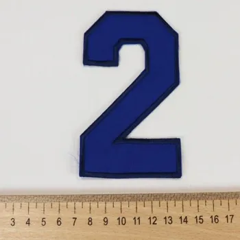Nášivka nasivka ČISLICE "2" MODRÁ - , 10x7cm