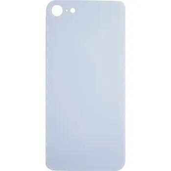 Sklo zadního krytu s větším otvorem na kameru pro Apple iPhone SE 2020/2022 bílá (s logem) pro_OEM